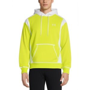 UNDER ARMOUR Polyester Mens LG Green White Activewear Jacket Double Layer Traini